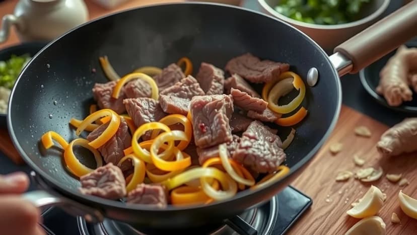 Biff med lök som på kinarestaurang