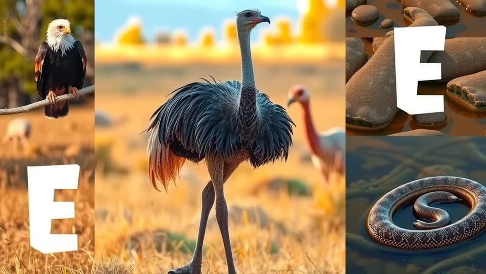Djur som börjar på E