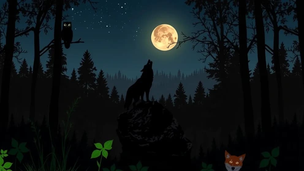 Vilka djur skriker på natten och varför