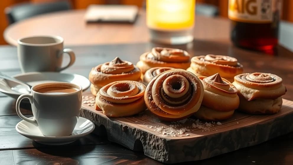 Fredriks fika kanelbullar som på café