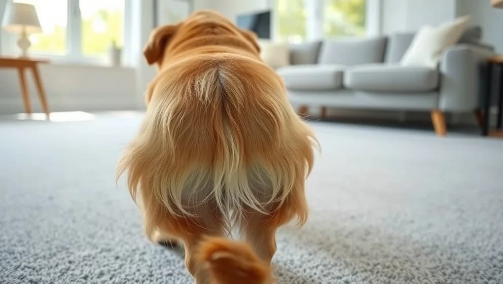 Varför juckar hunden på mattan