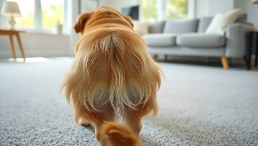 Varför juckar hunden på mattan