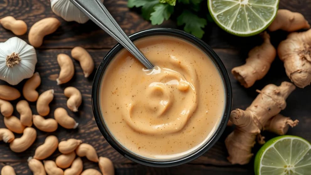 Hemgjord jordnötssås som på restaurang