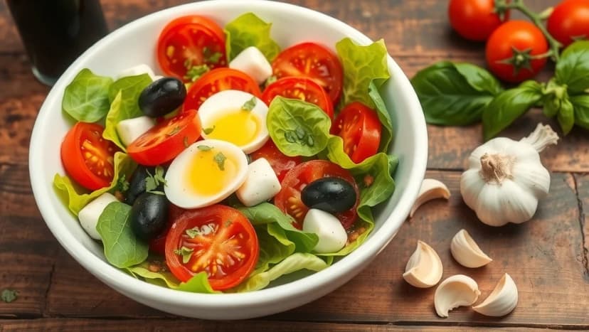 Pizzasallad som på pizzerian hemma