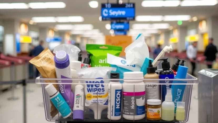 Räknas våtservetter som vätska på flyget