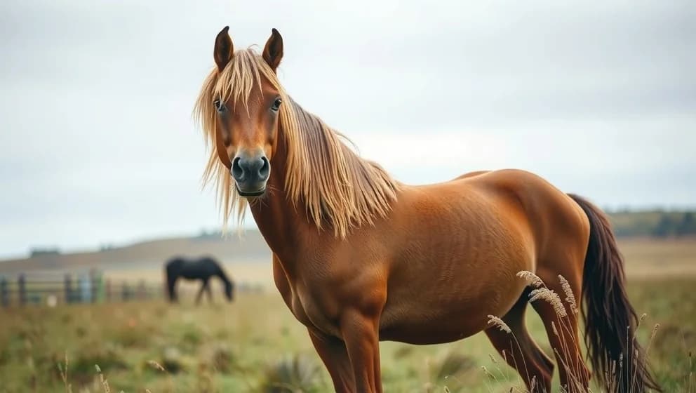 Skånska hästar som tänker på saker