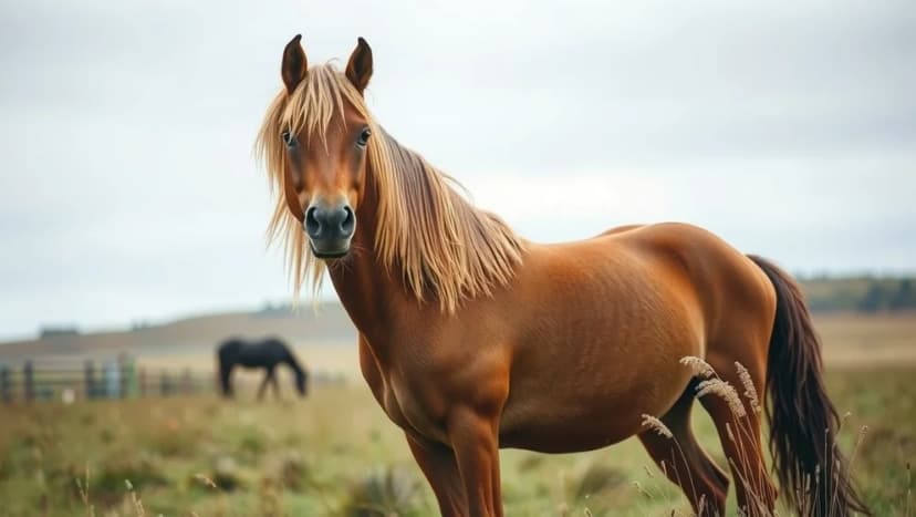 Skånska hästar som tänker på saker