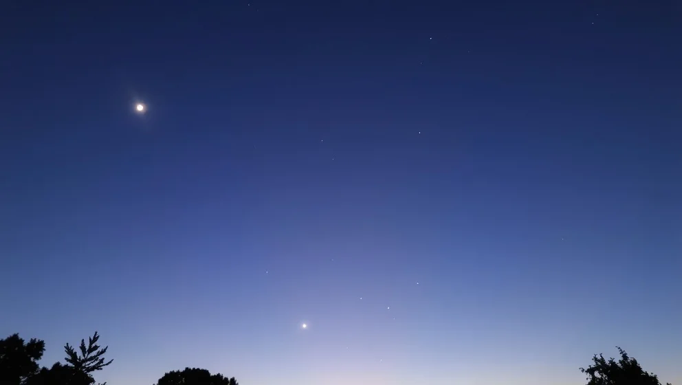 Vilken planet syns på kvällshimlen