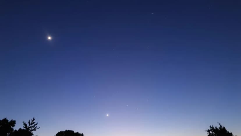 Vilken planet syns på kvällshimlen